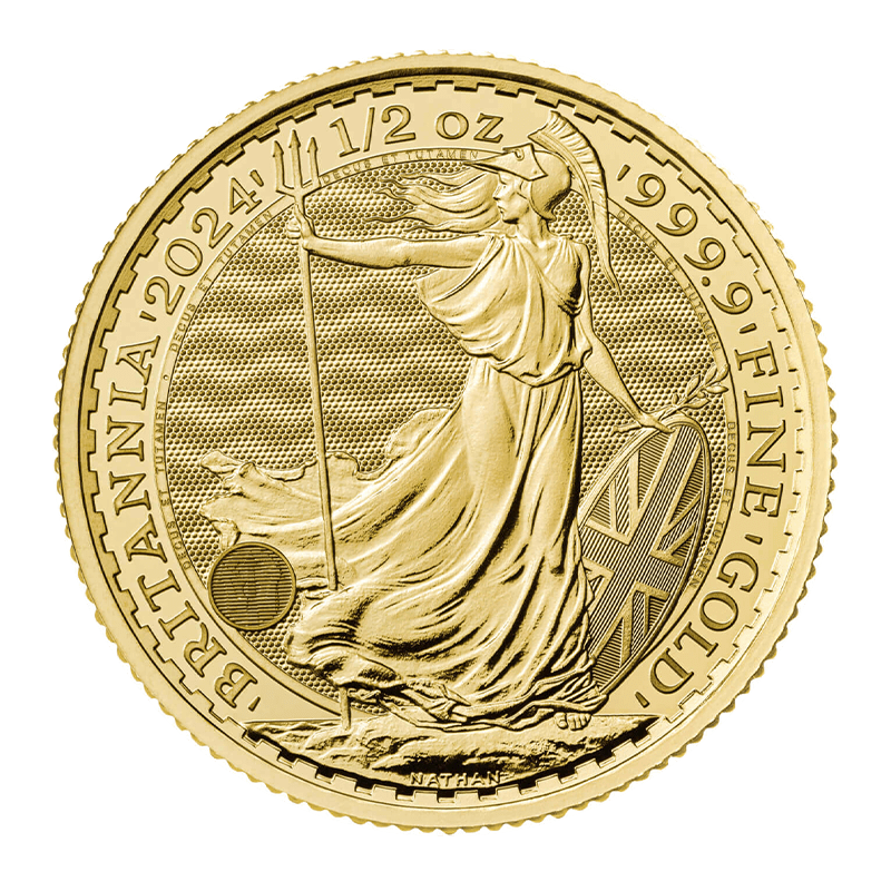 Image for 1/2 oz Gold Britannia Coin (2024) from TD Precious Metals